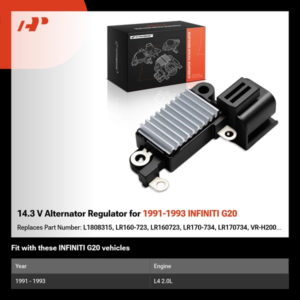 14.3 V Alternator Regulator for 1991-1993 INFINITI G20