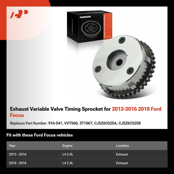 Exhaust Variable Valve Timing Sprocket for 2013-2016 2018 Ford Focus