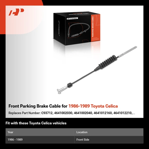 Front Parking Brake Cable for 1986-1989 Toyota Celica