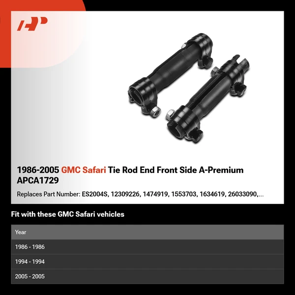 1986-2005 GMC Safari Tie Rod End Front Side A-Premium APCA1729