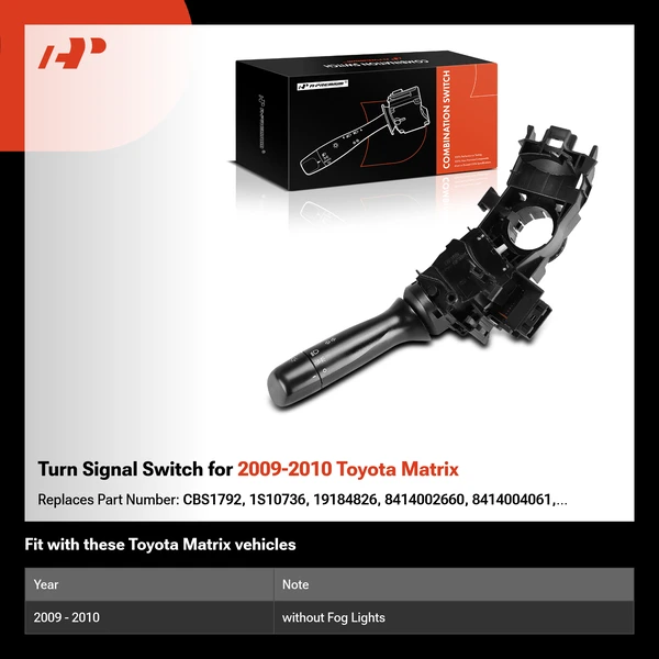 Turn Signal Switch for 2009-2010 Toyota Matrix