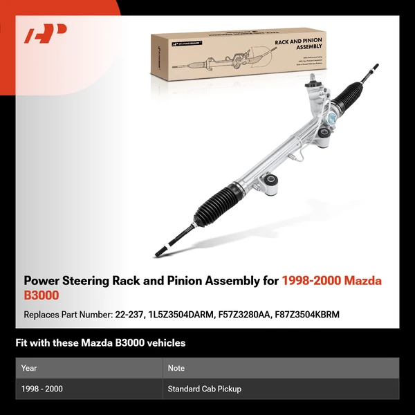 Power Steering Rack and Pinion Assembly for 1998-2000 Mazda B3000