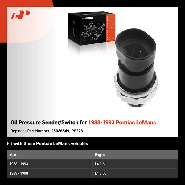 Oil Pressure Sender/Switch for 1988-1993 Pontiac LeMans