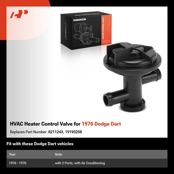 HVAC Heater Control Valve for 1976 Dodge Dart