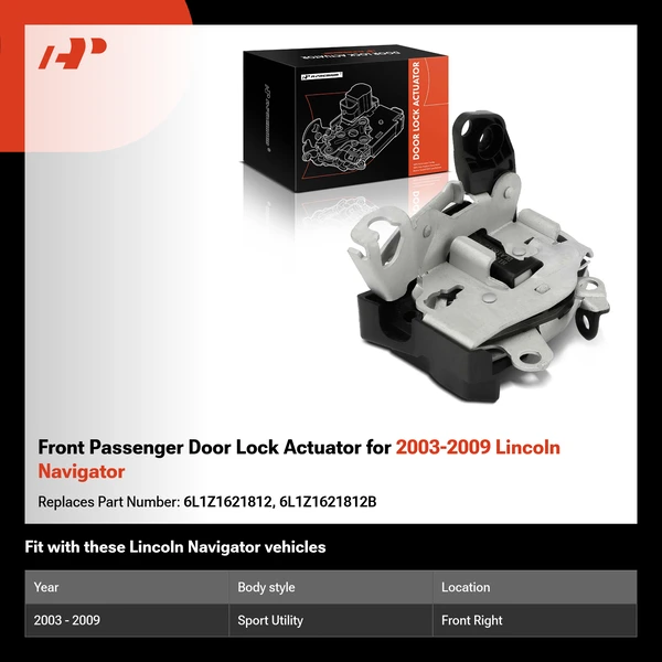 Front Passenger Door Lock Actuator for 2003-2009 Lincoln Navigator