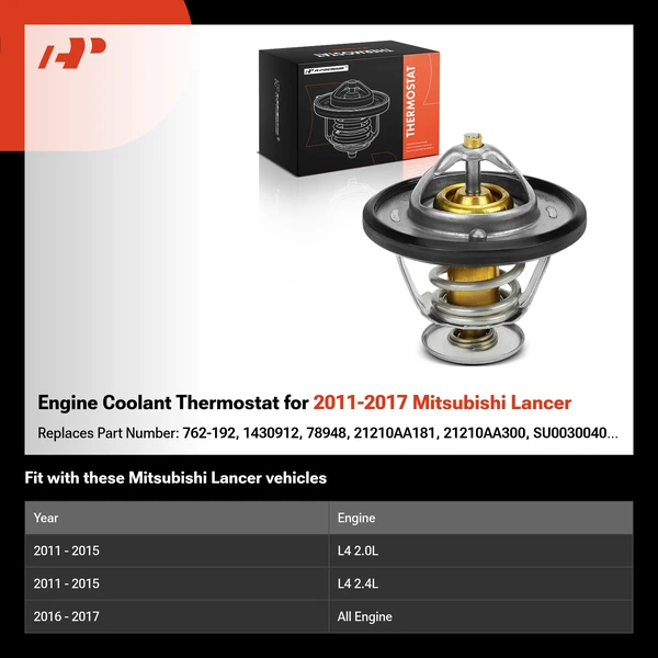 Engine Coolant Thermostat for 2011-2017 Mitsubishi Lancer
