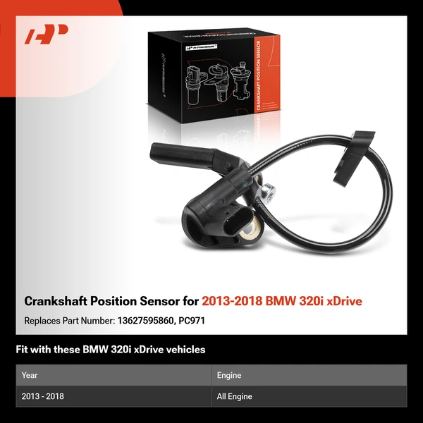 Crankshaft Position Sensor for 2013-2018 BMW 320i xDrive