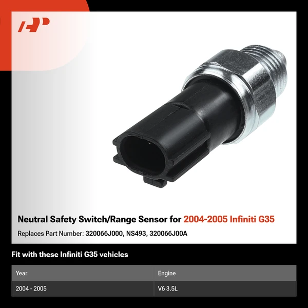 Neutral Safety Switch/Range Sensor for 2004-2005 Infiniti G35