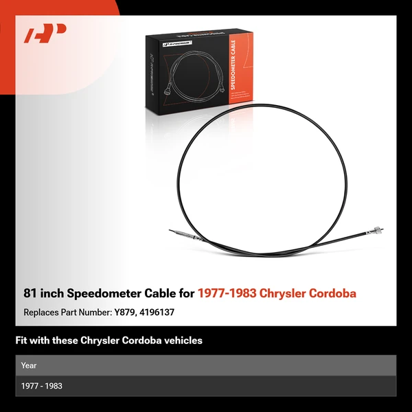 81 inch Speedometer Cable for 1977-1983 Chrysler Cordoba