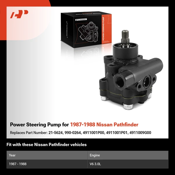 Power Steering Pump for 1987-1988 Nissan Pathfinder
