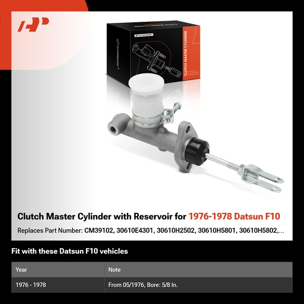Clutch Master Cylinder with Reservoir for 1976-1978 Datsun F10