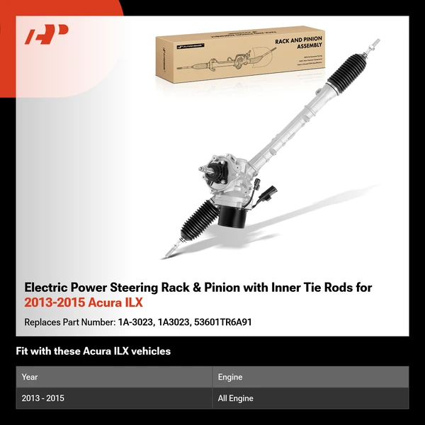 Electric Power Steering Rack & Pinion with Inner Tie Rods for 2013-2015 Acura ILX