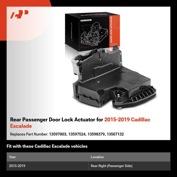 Rear Passenger Door Lock Actuator for 2015-2019 Cadillac Escalade