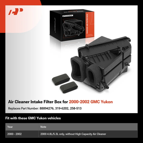 Air Cleaner Intake Filter Box for 2000-2002 GMC Yukon