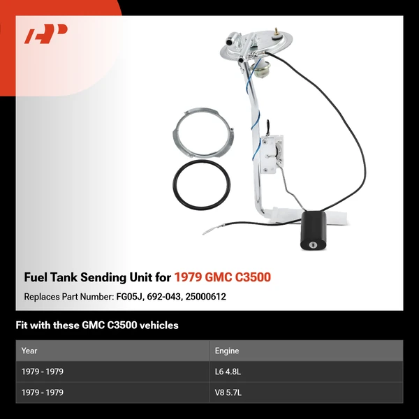 Fuel Tank Sending Unit for 1979 GMC C3500