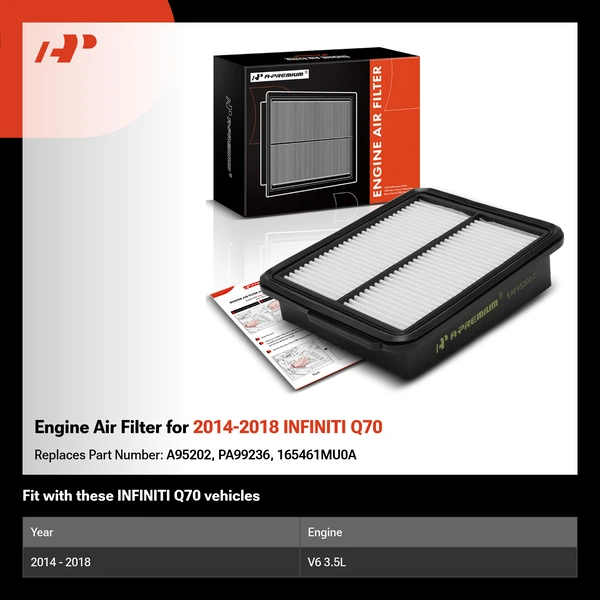 Engine Air Filter for 2014-2018 INFINITI Q70