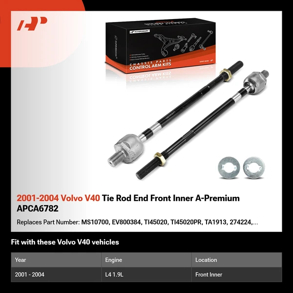 2001-2004 Volvo V40 Tie Rod End Front Inner A-Premium APCA6782