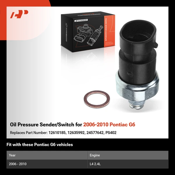 Oil Pressure Sender/Switch for 2006-2010 Pontiac G6