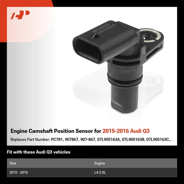 Engine Camshaft Position Sensor for 2015-2016 Audi Q3