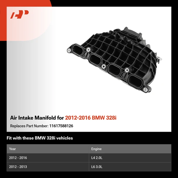 Air Intake Manifold for 2012-2016 BMW 328i