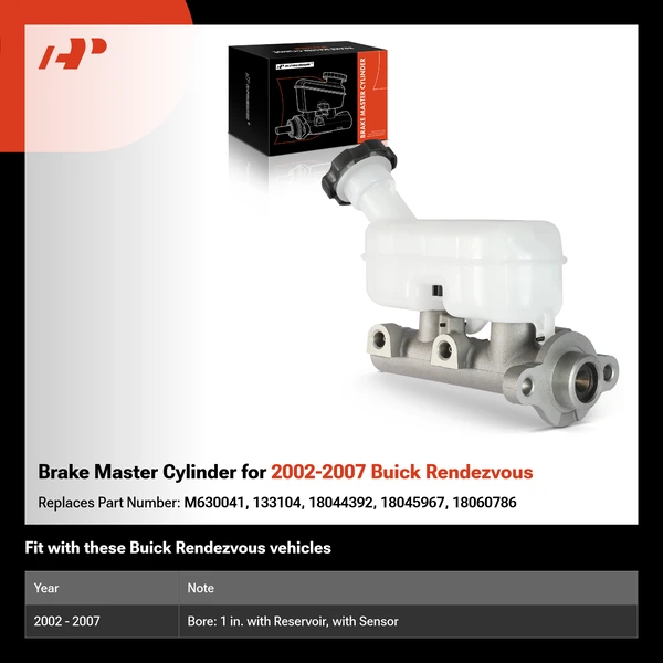 Brake Master Cylinder for 2002-2007 Buick Rendezvous