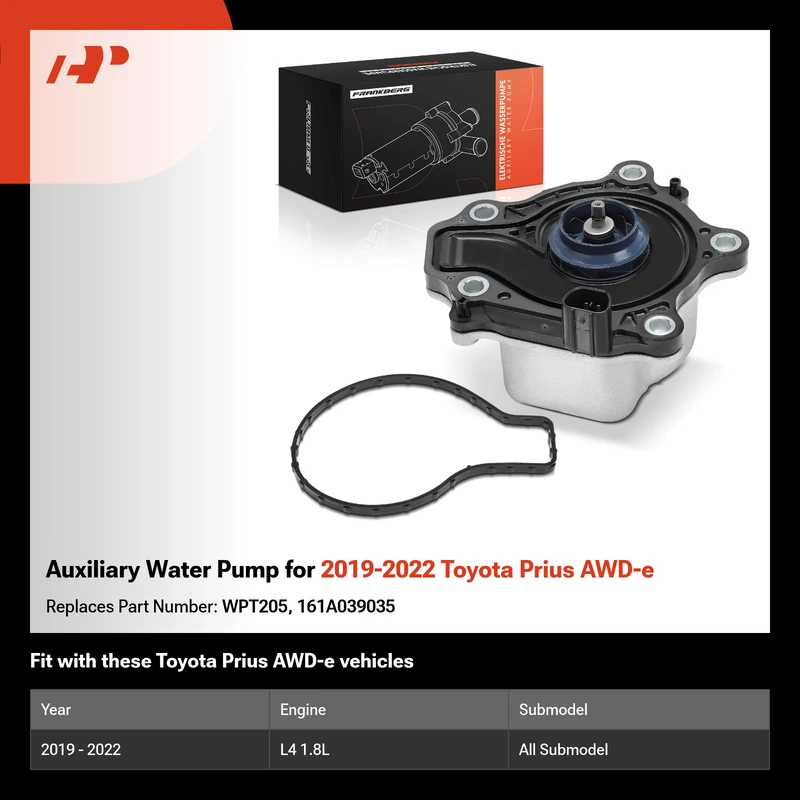 Auxiliary Water Pump for 2019-2022 Toyota Prius AWD-e
