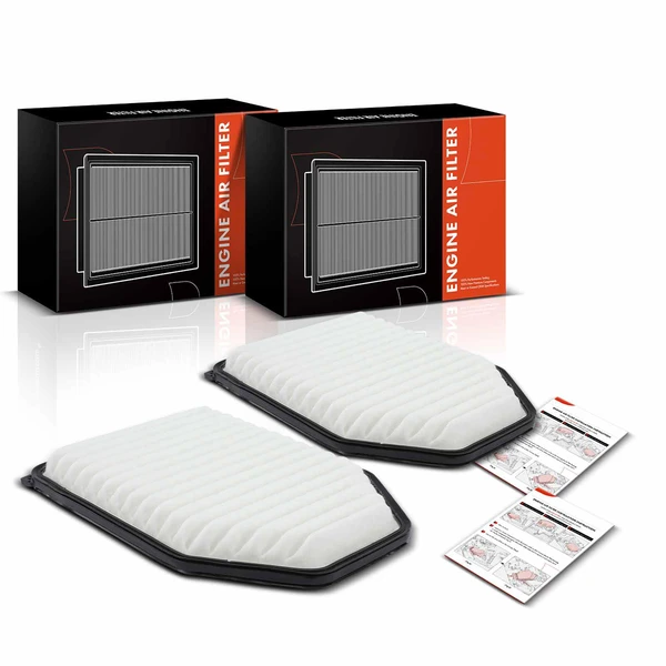 2 Pcs Engine Air Filter for 2007-2017 Jeep Wrangler