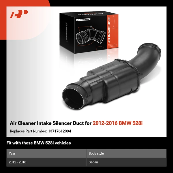 Air Cleaner Intake Silencer Duct for 2012-2016 BMW 528i