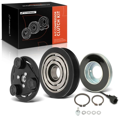 AC Compressor Clutch Kit with 3-Groove Pulley