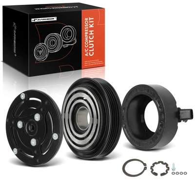 AC Compressor Clutch Kit with 4-Groove Pulley