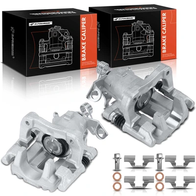 2 Pcs Rear Brake Caliper with Bracket