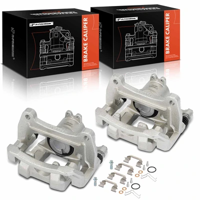 2 Pcs Rear Brake Caliper with Bracket
