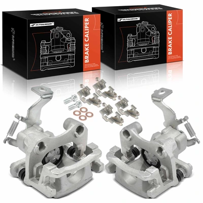 2 Pcs Rear Brake Caliper with Bracket