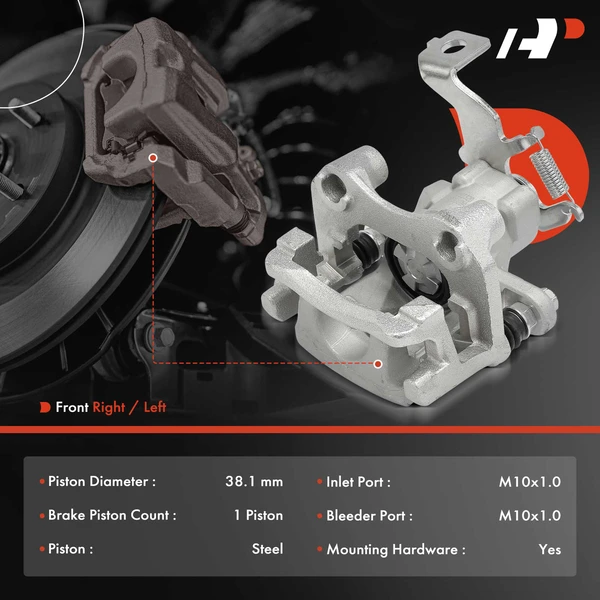 2-PC Brake Caliper, Rear Driver & Passenger, 1-Piston, A-Premium APBC3925