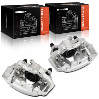 2 Pcs Front Brake Caliper with Bracket
