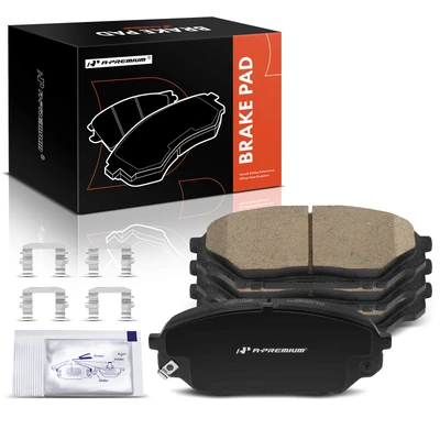 4 Pcs Front Left & Right Ceramic Brake Pads