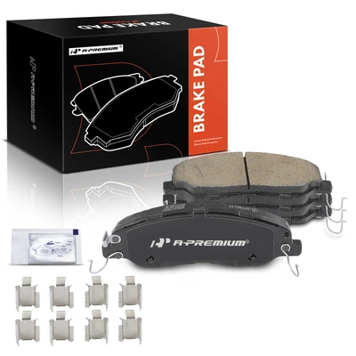 4 Pcs Front Left & Right Ceramic Brake Pads