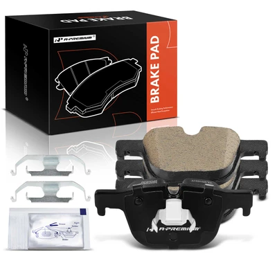 4 Pcs Rear Driver & Passenger Side Ceramic Brake Pads