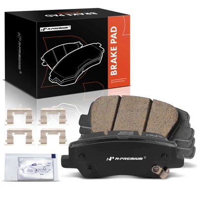 4 Pcs Rear Left & Right Ceramic Brake Pads