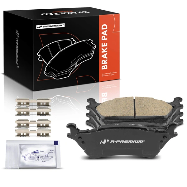 4 Pcs Rear Ceramic Brake Pads for 2015-2019 Ford F-150