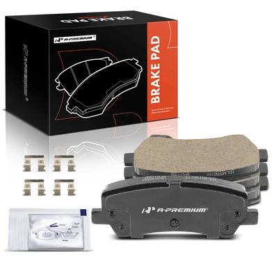 4 Pcs Rear Driver & Passenger Ceramic Brake Pads