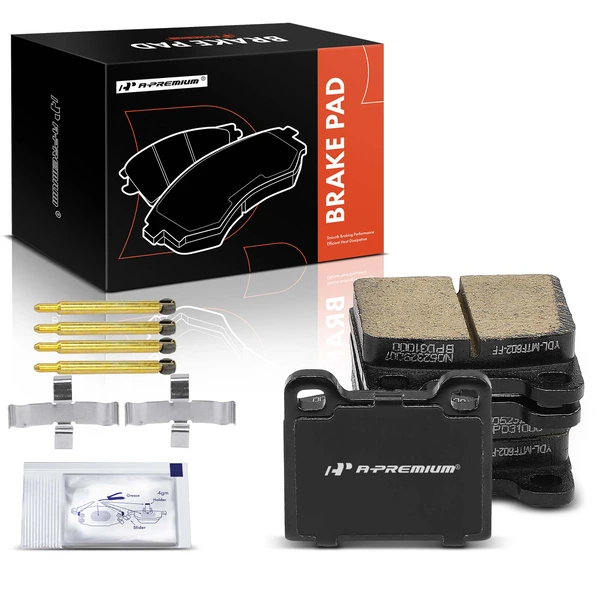 4 Pcs Rear Ceramic Brake Pads for 1980 Mercedes-Benz 450SEL