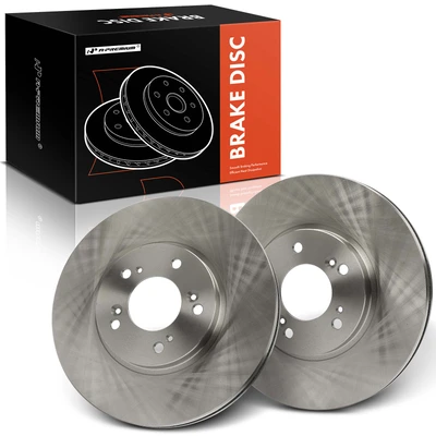 2 Pcs Front Disc Brake Rotors