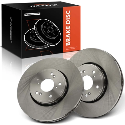 2 Pcs Front Disc Brake Rotors