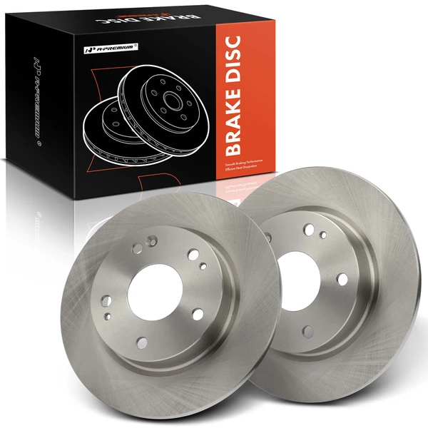 2 Pcs Rear Disc Brake Rotors for 2016-2017 2019-2020 2022-2023 Honda Civic