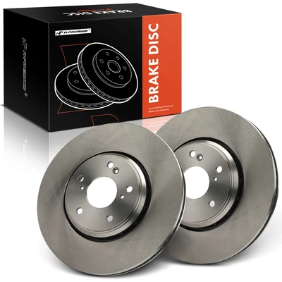2 Pcs Front Disc Brake Rotors