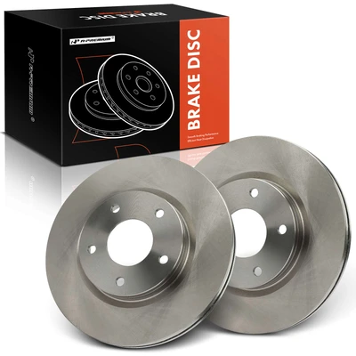 2 Pcs Front Disc Brake Rotors