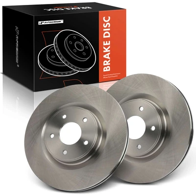 2 Pcs Front Disc Brake Rotors