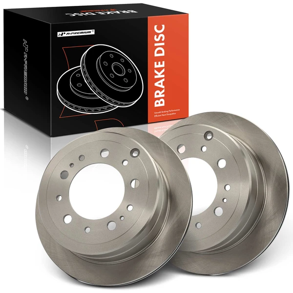 2 Pcs Rear Disc Brake Rotors for 1998-2007 Lexus LX470