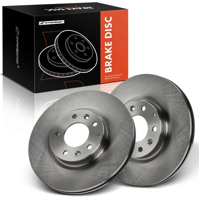 2 Pcs Front Disc Brake Rotors